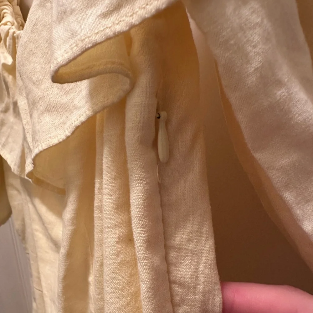 H&M Light Yellow Off-Shoulder Mini Dress - Picture 6 of 11